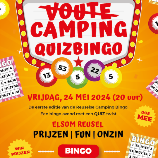 Inschrijving Camping Quizbingo